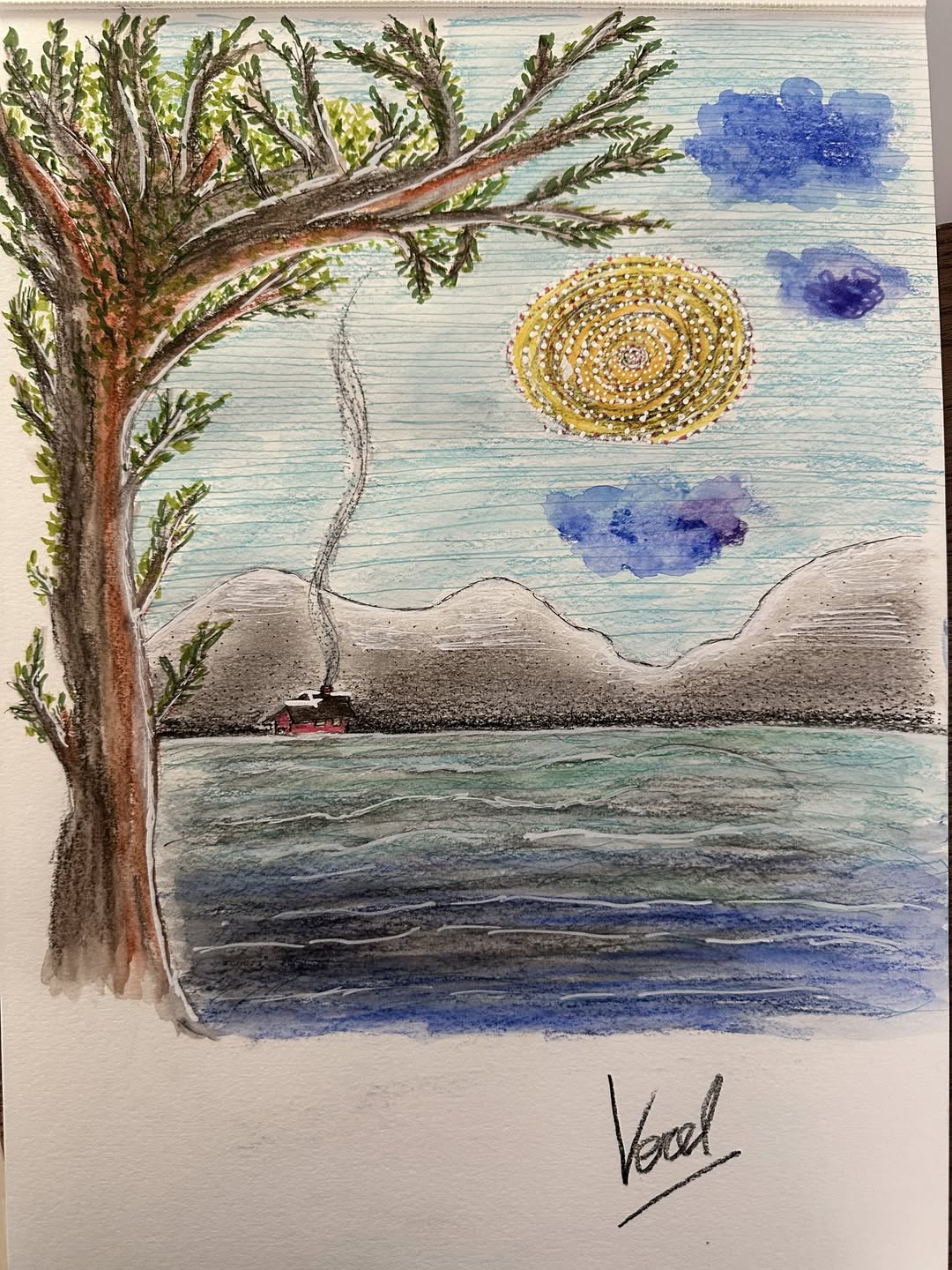 "THAT LITTLE RED HOUSE" - Original piece