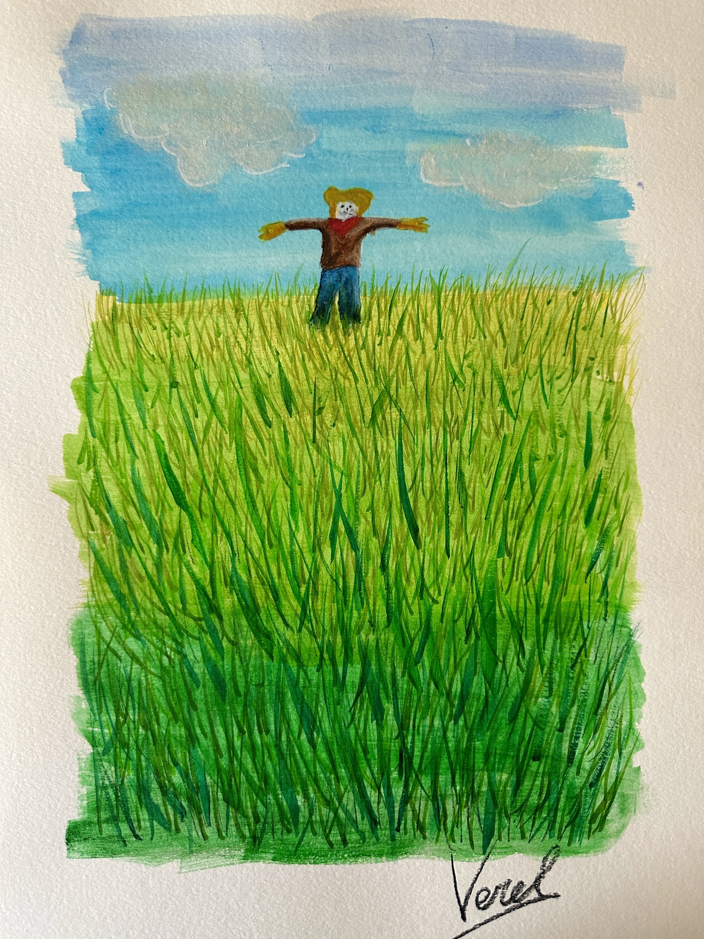"THE LONELY SCARECROW" - Original piece