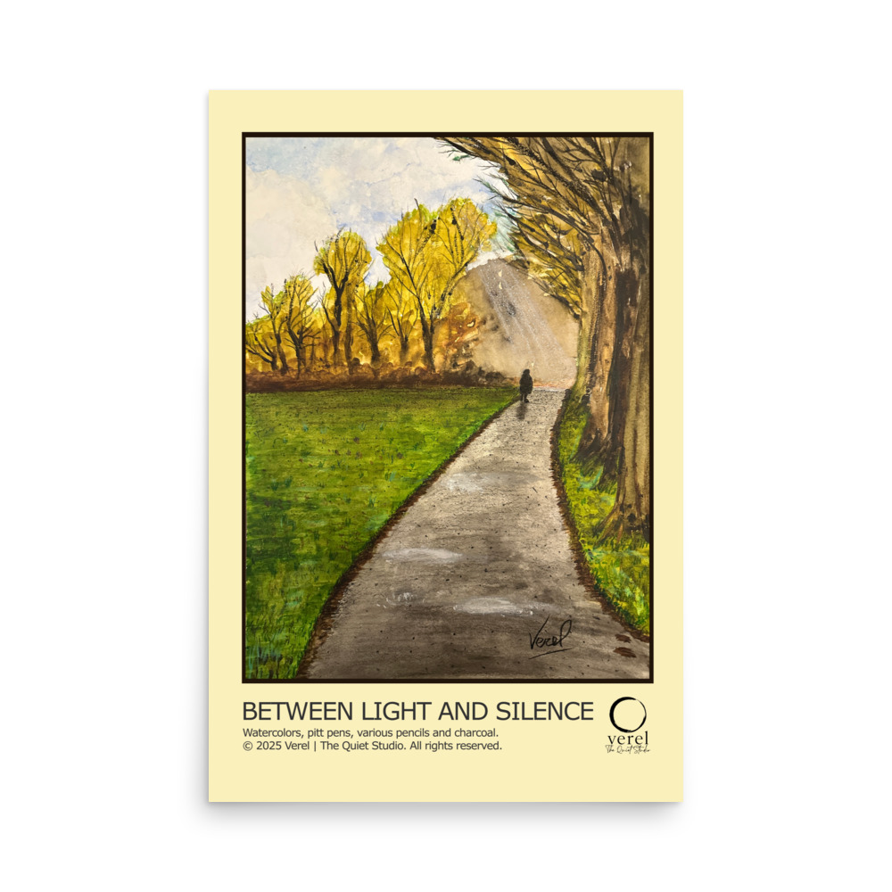 "BETWEEN LIGHT AND SILENCE" - Poster